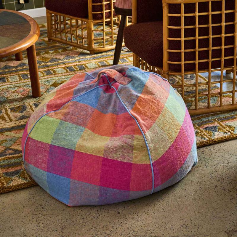 Kip&Co Ponza Tartan Woven Beanbag image number 1